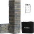 SPORT BEATS Gray Large Tower Game, Outdoor Games 54 Blocks Stacking Game with Carry Bag and Scoreboard