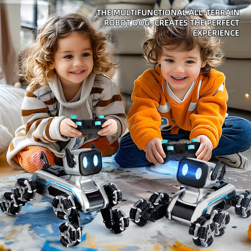 Rasout 8WD 2.4Ghz 6 7 8 9 10 11 12 13 Robot Dog Toys, RC Stunt Car for Kids Adults, Gesture Sensor Remote Control Cars
