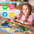 Ciavotie 100 4-6 6-8 4 Packs Piece Puzzle World Famous Landscapes Jigsaw Puzzles Large Piece Puzzles for Adult Seniors