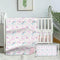Munific Custom Crib Bedding Set for Girls, Personalized Baby Bedding Sets with Name,