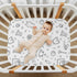KICPOAY 39 27 Fitted Crib Sheets Basketball Sport Stretchy Portable Playard Sheets for Baby Toddler, Breathable Soft