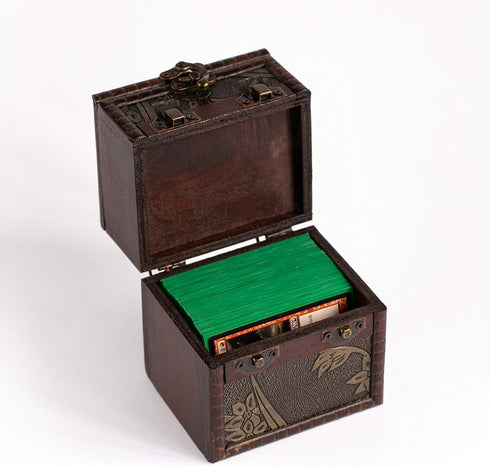 Elven Vault Wood Deck and Counter Box Protector Sleeve for Trading Cards TCG MTG