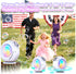 FORALES 15000+ 90 360 Bubble Machine, Automatic Bubble Maker Rechargeable, Big Bubbles per Min, Colorful LED Lights