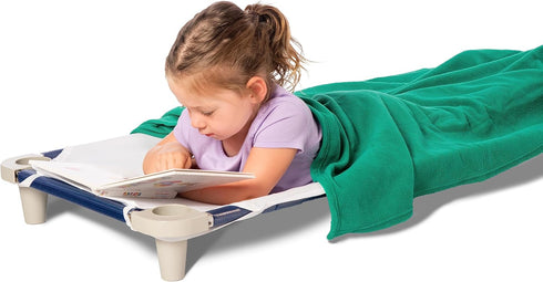 Children's Nap Blanket, Super Soft Anti-Pill Fleece Blanket for Toddlers and Kids, 36" x 48" (Green, Single)