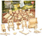BOHS Wooden Dolls House Furniture 1/12 Scale - 3D Puzzles for Miniature