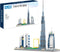 Architecture Dubai Micro Building Blocks Set, Skyline Series Adult and Children Assembly, World Famous Landmarks, 2545
