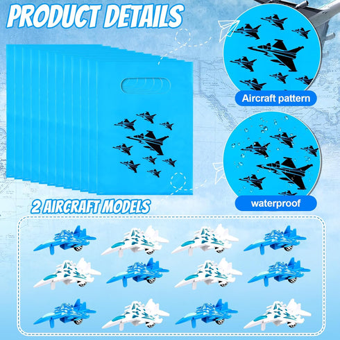 110 12 12 12 12 12 50 Meooeck Pcs Fighter Jets Party Favors Airplane Themed Birthday Party Decorations with Fighter