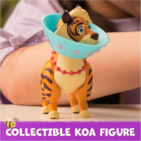 Koa Pack Feel Better Set with Koa Action Figure, Cast, and Recovery Cone Accessory for Kids Ages 3+