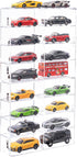 Hot 1/64 Scale Matchbox Wheels Toy Car Display Case, Holds 32 Cars, Dustproof Clear Organizer Box (4pcs)