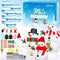 Snowman Crafts for Kids, 10 Pack Christmas DIY Snowman Kit, Indoor Decorations with Air Dry Modeling Clay
