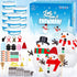 Snowman Crafts for Kids, 10 Pack Christmas DIY Snowman Kit, Indoor Decorations with Air Dry Modeling Clay