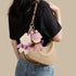 QUPIVA 15-17cm Summer Set 17 CM Dolls Clothes with Adjustable Belt& Cute Hat, Overalls Clothing for Doll, Cute Fashion