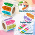 1000Pcs 2 BeYumi Colorful Laser Crayon Sticker - Back to School Laser Crayon Stickers in Rolls Holographic Colorful