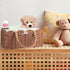 CroBlissful Large Wicker Diaper Caddy Organizer - Woven Paper Rope Storage Baskets Diapers Nursery Bin with Removable
