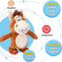 Hopearl Talking Singing Donkey - Walking Electric Interactive Animated Toy that Repeats What You Say, 8'' Plush Buddy