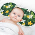 Set 1, Green Leaves Muslin Baby Burp Cloths of Super Soft & Absorbent Burping Rags, Cotton Burp Clothes Shower Gift