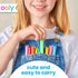Ooly Cat Parade Gel Crayons Set of 12, Rainbow Color Crayons for Glass and Paper Surfaces, Easy to Clean