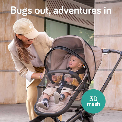 3D Baby Uma Baby Mosquito Net for Stroller - Universal Stroller Mosquito Net Cover, Breathable & Tear-Resistant Mesh