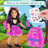 18 Inch Set 18" Backpack, ebuddy Doll Clothes and Accessories - Travel Suitcase Play for Dolls, Includes Clothing