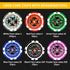 AIBETOMG Set Case,11 Set Poker Chips with Numbers,Poker Chips with Aluminum Travel Gram Casino Poker for Texas Holdem