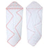 2 pack Baby Hooded Towel Set - Pink Trim