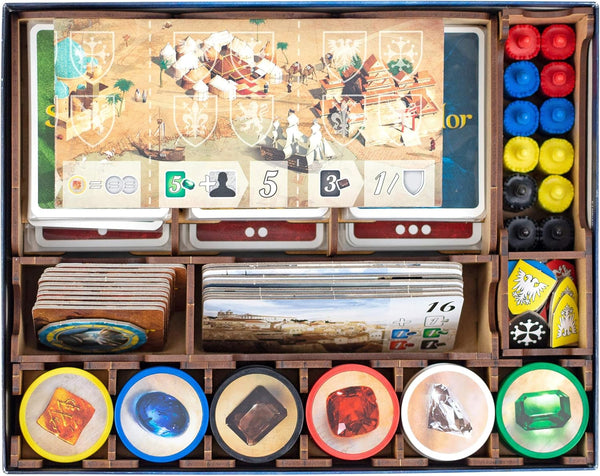 TowerRex Board Game Organizer for Splendor Game Box, Cities of Splendor Expansion, Game Tokens, Cards