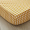 Brandream Baby Girl Crib Sheet Yellow Plaid Fitted Sheet Breathable Soft Standard