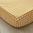 Brandream Baby Girl Crib Sheet Yellow Plaid Fitted Sheet Breathable Soft Standard