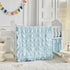 Set Ruffled Crib Bedding Baby Boho Quilted Comforter with Fitted Sheet and Bed Skirt - Cute Soft Breathable Seersucker