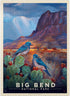 MyPuzzle Big Bend National Park: Vintage Poster - Premium 1000 Piece Jigsaw Puzzle for Adults