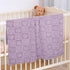 30"39"(Purple,Heart) Plush Soft with Heart Checkered Baby Blanket,Fleece Infant Toddler Blankets for Girls Boys,Warm