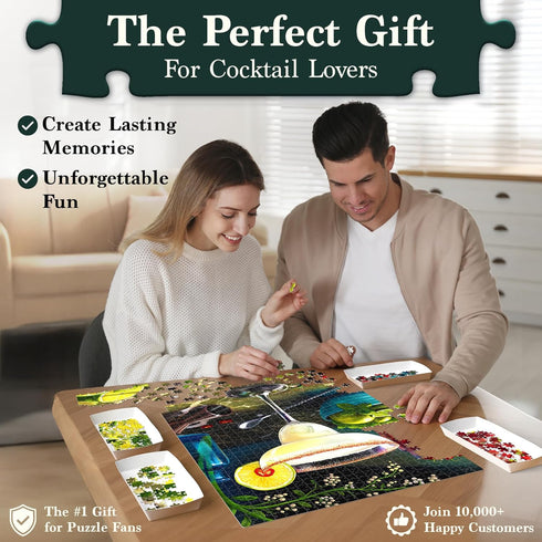 1000 27.5" 19.5" Piece Jigsaw Puzzle - The Margarita, Puzzle for Adults, Relaxing Activity, Family Game Night, Cocktail