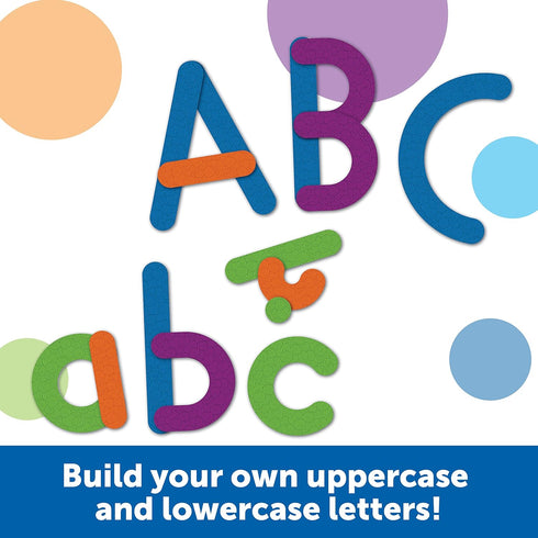 Learning Resources Giant Magnetic Letter Construction - Alphabet Magnets, Letter Building and Recognition, Learn
