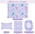 lasoftan Set 4 Sets, Set Set Butterfly Toddler Bedding for Girls, Piece Bed-in-a-Bag Toddler Comforter Super Soft