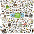 Animal Stickers Jungle Theme, 8 Sheets Wild Safari Decals for Kids Scrapbooking, 400 Pcs Party Favors