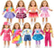 WONDOLL 9 Sets American 18 Inch Doll Clothes and Accessories - Outfits