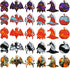 30Pcs Halloween Mini Pop Keychain Fidget Toy, Party Favors Supplies, Silicone Mini Pop Toys Bulk for Kids Anxiety