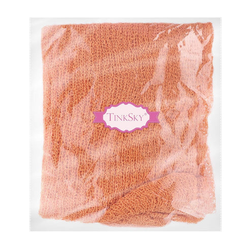 Long Ripple Wrap, DIY Newborn Baby Photography Wrap for Christmas Gift (Orange)