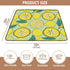 EtherSpher foldablummy 50'' 50''tapete Yellow Lemon Large Non-Slip Baby Playmat for Indoor Outdoor Waterproof Time