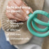 Frida Baby Get-A-Grip Teether for Teething Relief, 100% Food-Grade Silicone Toys for 0-18 Months