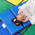 ECR4Kids 4-Section, 2in, Premium Folding Rest Mat, Sleeping Pad, Blue/Red