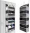 ULG 1 Pack Over Door Organizer, 4 Large Pockets and 6 Mesh Side Pockets for Bedroom Nursery Storage (Dark Grey)