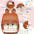Backpack Backpack,Baby Straps,5 Weitars Diaper Bag Leather Baby Diaper Bag with Changing Pad Travel Diaper Bag