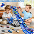 GOGIHCCH 3-in-1 2-4 12 3-5 4-8(Blue) Kids Carrier Truck Toy Car Tracks for Toddlers Years Old with Racing Cars Toys