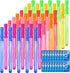 JOYIN 45 Packs Big Bubble Wand Set with Concentrated Bubble Solution Refills, 14.6" Giant Bubble Wands for Summer Fun