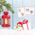 800 Pcs Christmas Snowman Sticker Roll - Cute Round Circle Stickers for Winter Party Decoration
