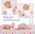 (3 Pack) Set GROW WILD Butterflies & Flowers Fitted Crib Sheets Girl - Soft Jersey Cotton Fitted Sheet, Toddler Bed