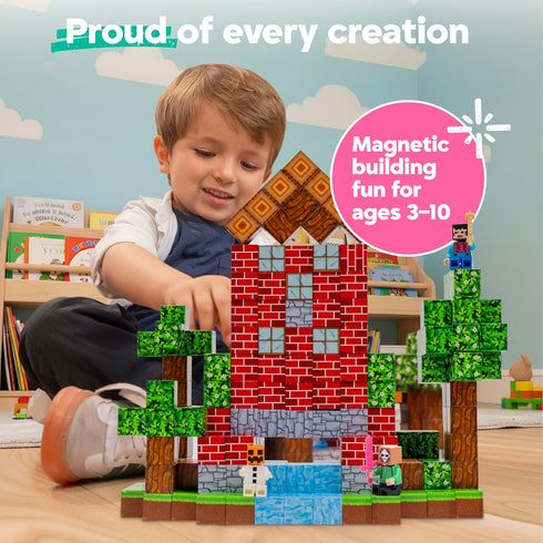 100 4-8, Set THB PCS Magnetic Building Blocks for Kids Magnetic Building Blocks for Kids Ages STEM Educational Magnet