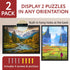 2-Pack 20x27 1000 Impresa Jigsaw Puzzle Display Frame Kit - in Black - Easy Snap-Together Puzzle Board Backing