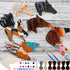 Geelin 24 Pcs Wooden Horse Craft Western Ornament Unfinished Wooden Cutouts Horse